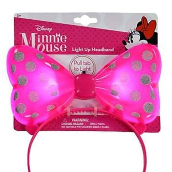 Minnie Mouse light up bow headband 3+Up New with Original Tags - Picture 5 of 8